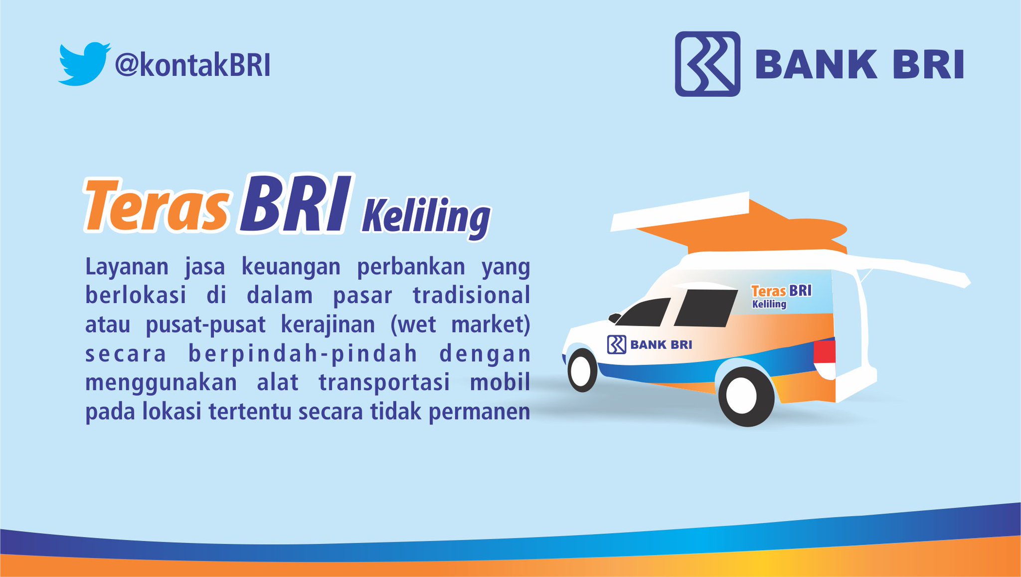 Contact BRI on Twitter "Teras BRI Keliling mendatangi pasarpasar