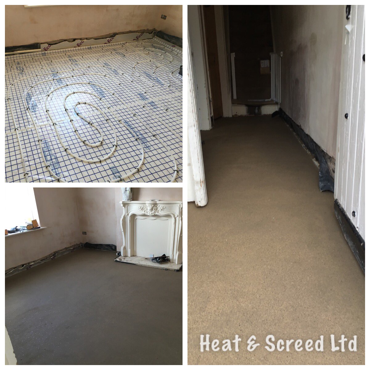 Another one completed in the morning; Prep, UFH &amp; <a href="/PremierMortars/">Marshalls Premier</a> Traditional Screed in Wigan - 20m2