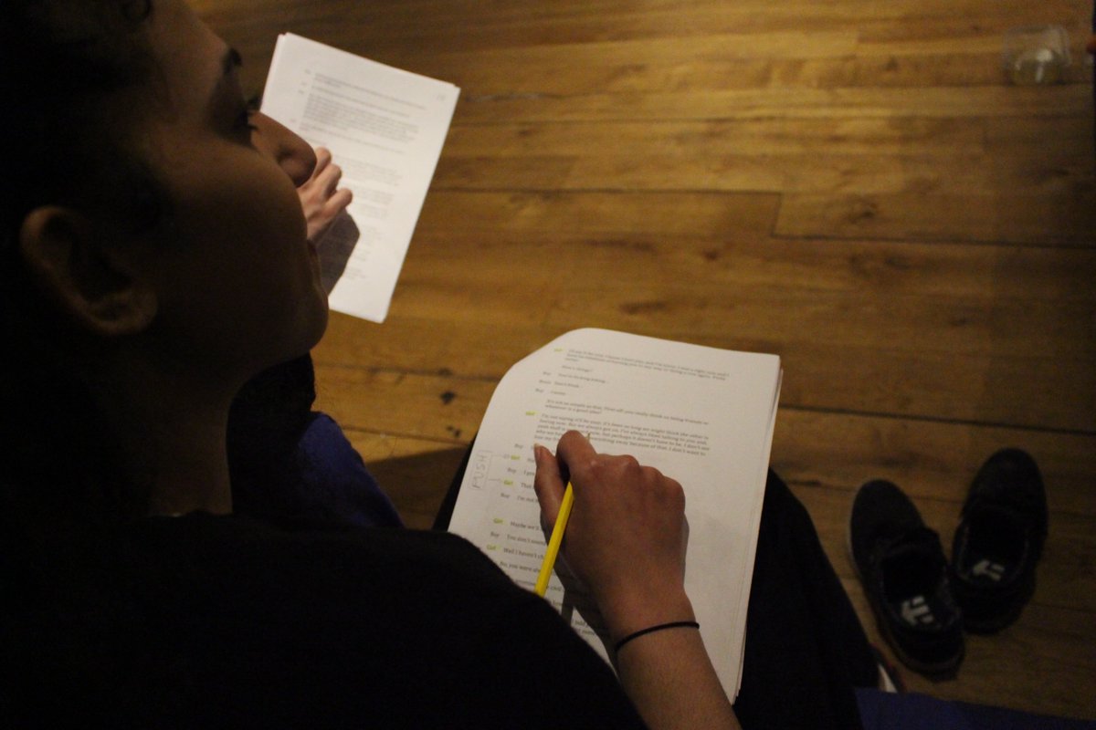 InwardRipples's tweet photo. Rehearsals are kicking for #InwardRipples #newwriting @OnSet___ Don't forget to grab your tickets @bathspalive https://t.co/ApbXtK5dWl