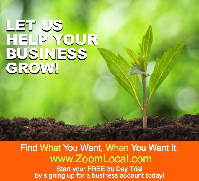 Become a #ZoomLocal business today and start reaching the customers looking for you! zoomlocal.com/business-partn…