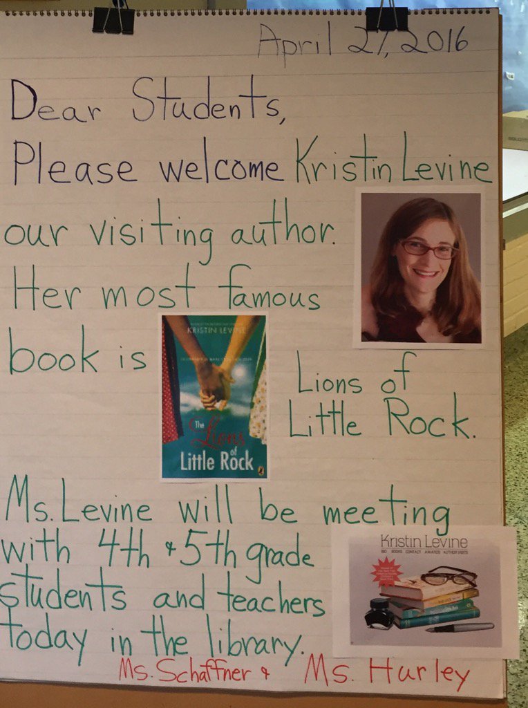 Kristin Levine visits 5th Graders! <a href="/JamestownAPS/">Jamestown Elementary</a>