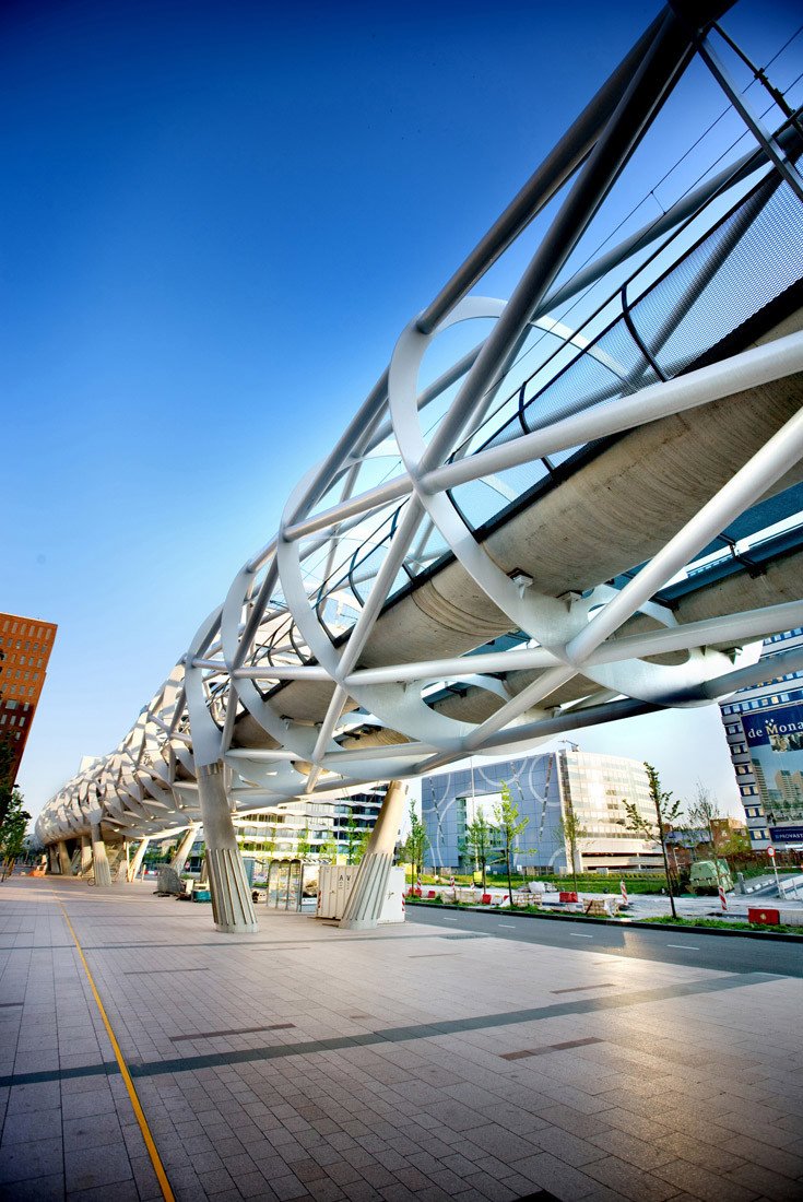 Lightrail Station Beatrixkwartier, heart Central Business District #TheHague. Design <a href="/ZJArch/">ZJA I Architects & Engineers</a> #Lightrail #Stadtbahn