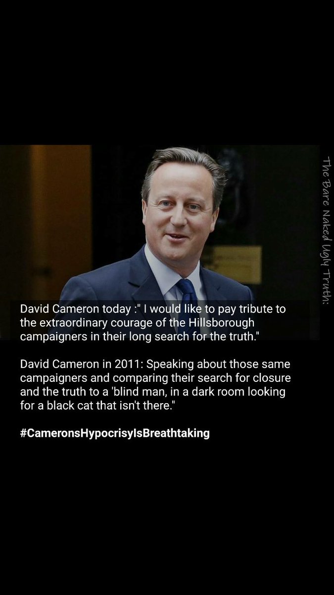 Newton2779's tweet photo. @David_Cameron hypocrite ! If 96 police would of died it would of been dealt with instantly. https://t.co/5tN9voGBYH
