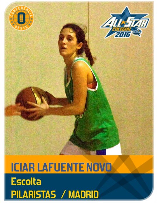 CopaColegial's tweet photo. Iciar Lafuente representará a @ClubPilaristas #AllStarColegial #CopaColegialmadrid @baloncestoABC https://t.co/rMjiZ75H0K