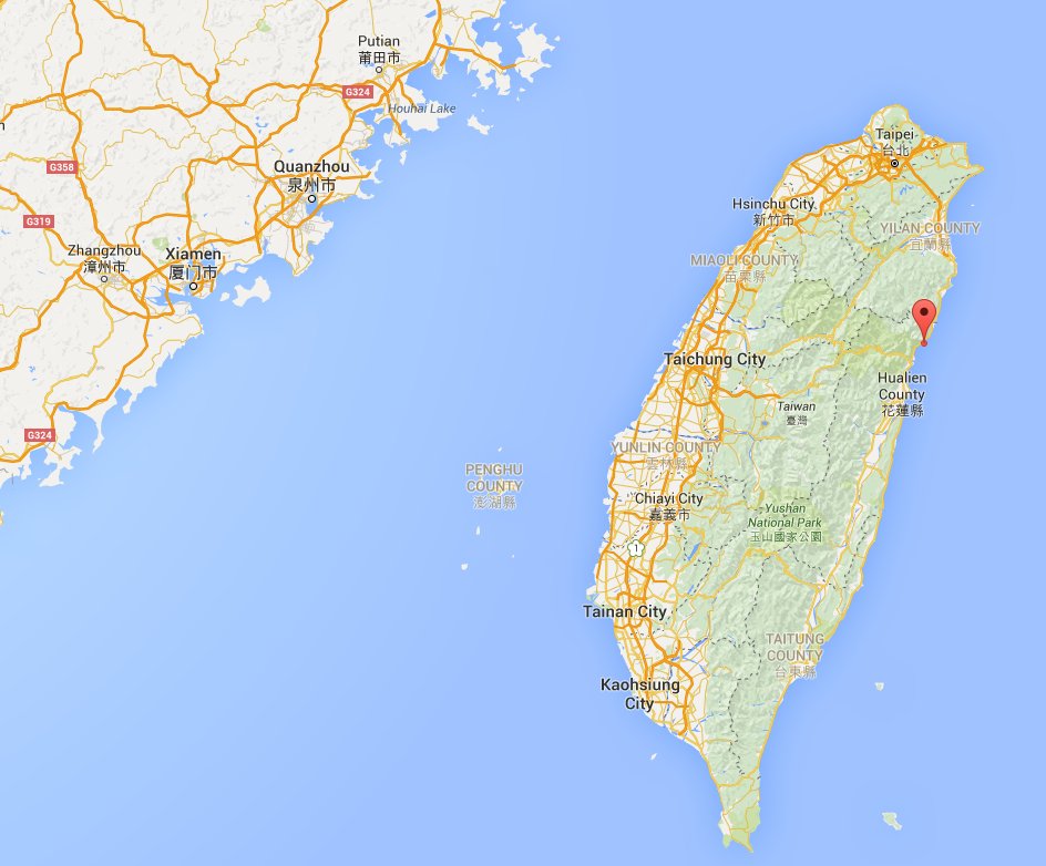 PDChina's tweet photo. #Breaking: Magnitude 5.6 and 4.9 quake subsequently hit waters off the coast of #Hualien, #Taiwan Wed. night: CENC https://t.co/q9bk9g2qIo