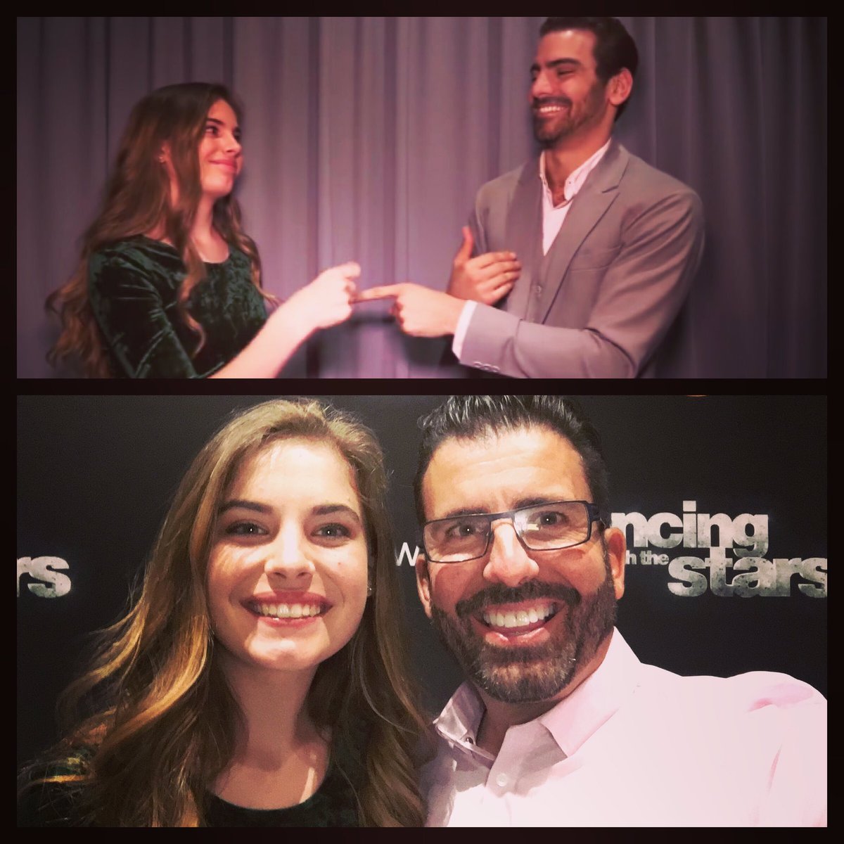 JohnMaucere's tweet image. She made me so proud of her work as a #host at #DWTS last week. #dadsgirl @danielamaucere @nyledimarco #ideafnews