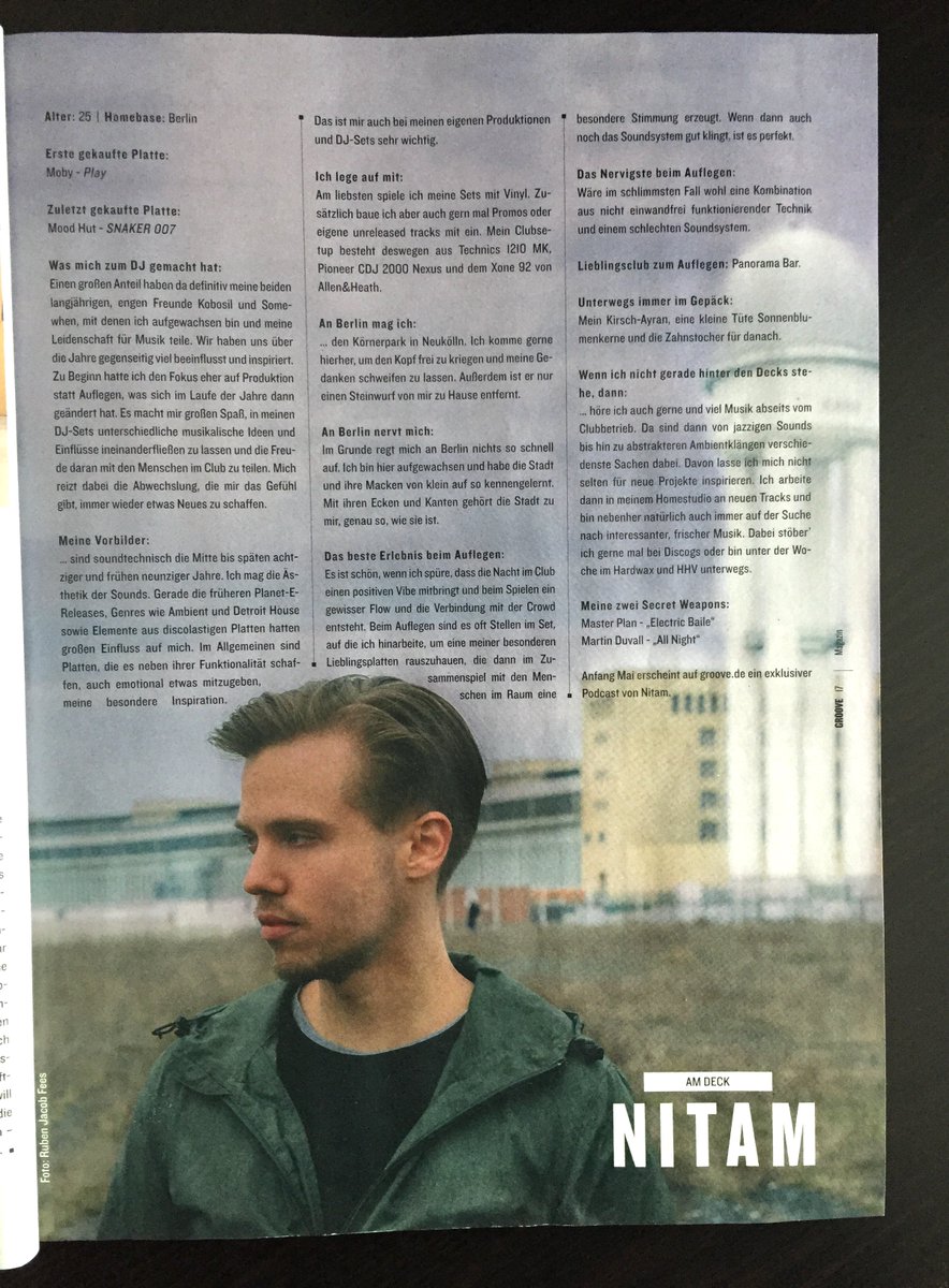 nitam_music's tweet photo. I answered some questions for the Am Deck series in the current @Groove_Mag! https://t.co/kuQTrJnNT0 https://t.co/1ocpRblNmQ