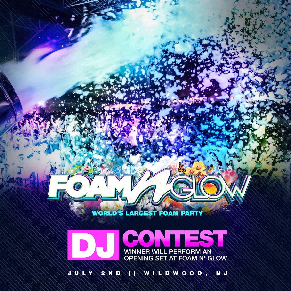 FoamNGlow's tweet photo. WILDWOOD, NJ JULY 2nd DJ CONTEST ENTER NOW!--> 
https://t.co/n0FpYhJqSL… https://t.co/XuycxT8Hl8