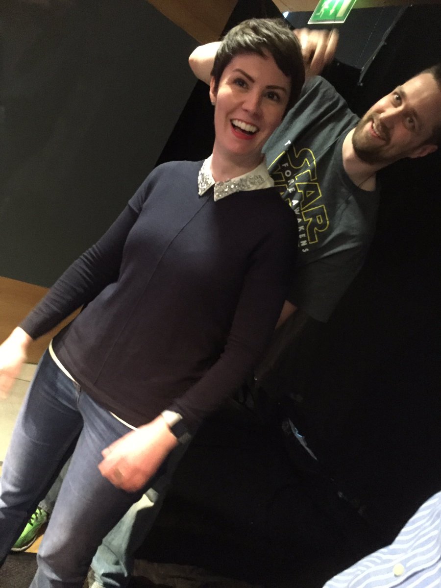 ij_browne's tweet photo. Judge Jill getting mikes up @JillLRobb @origindigital #inventNI https://t.co/PlnEz8cOYW