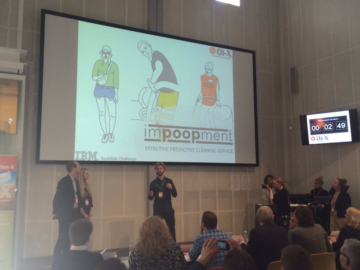 OiXDTU's tweet image. “Team#2 pitching the @ibmdanmark festival challenge Solution focus on #socialsustainability #crowdmonitoring #data