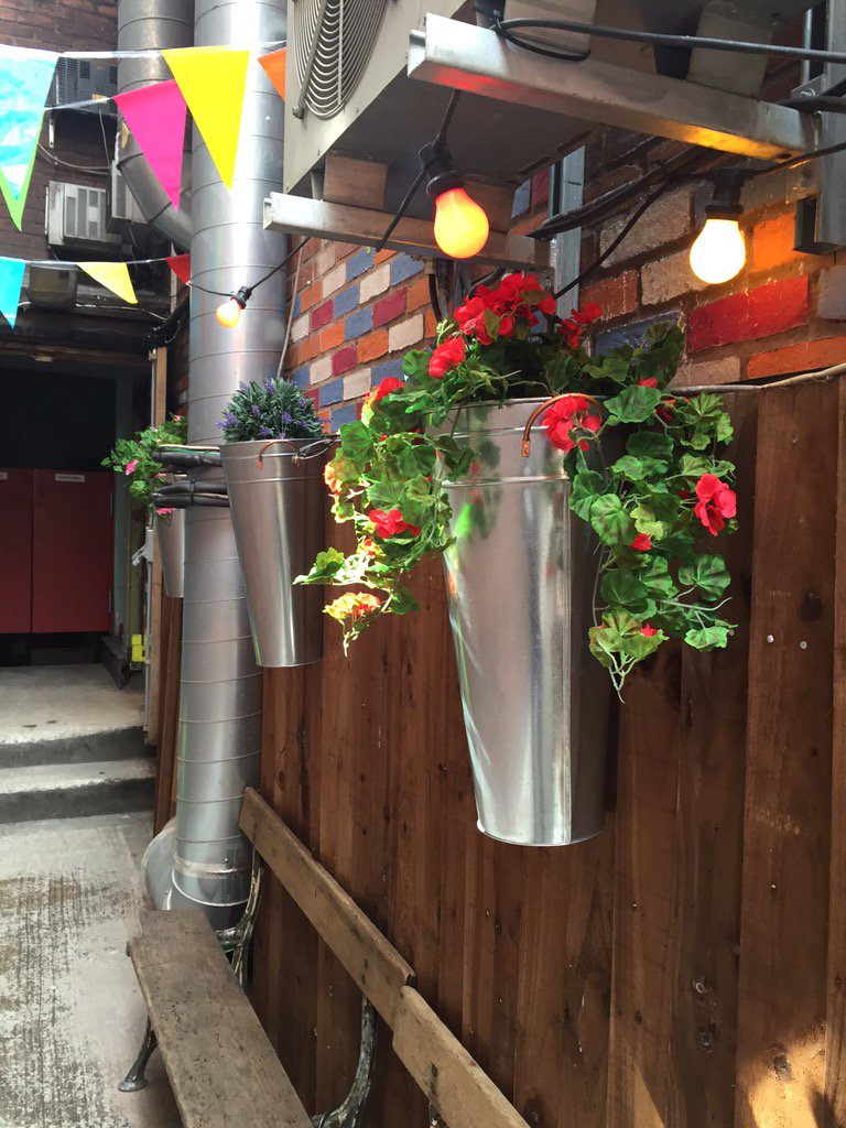 welovegrog's tweet photo. We have our lovely garden back off the builders! #newgarden #newmenu #newexhibition #newartwork #newnights https://t.co/Rg1c6iBDZo