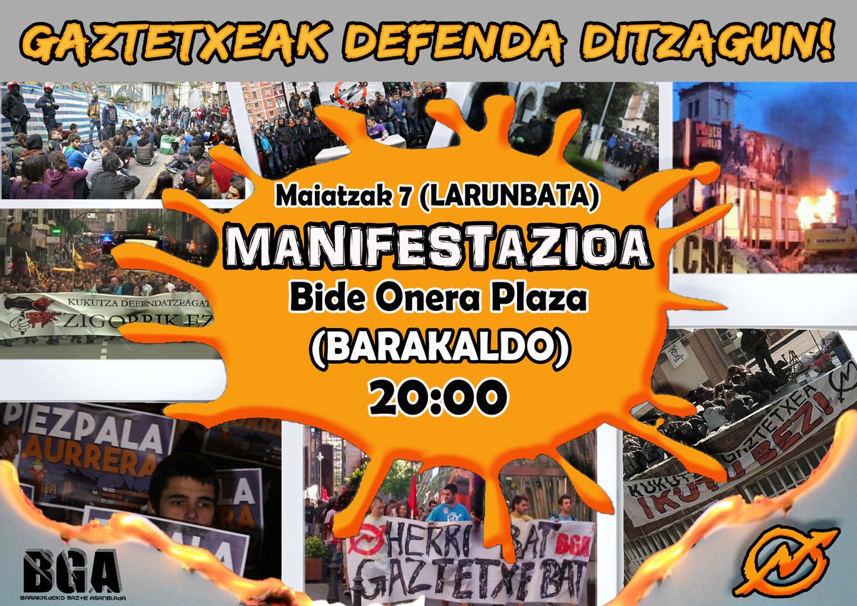 10egun gelditzen dira BGA-ren 10.urteurrena ospatzeko.Gogoratu bazkarirako tiketak 5 €-tan salgai daudela #Maiatzak7