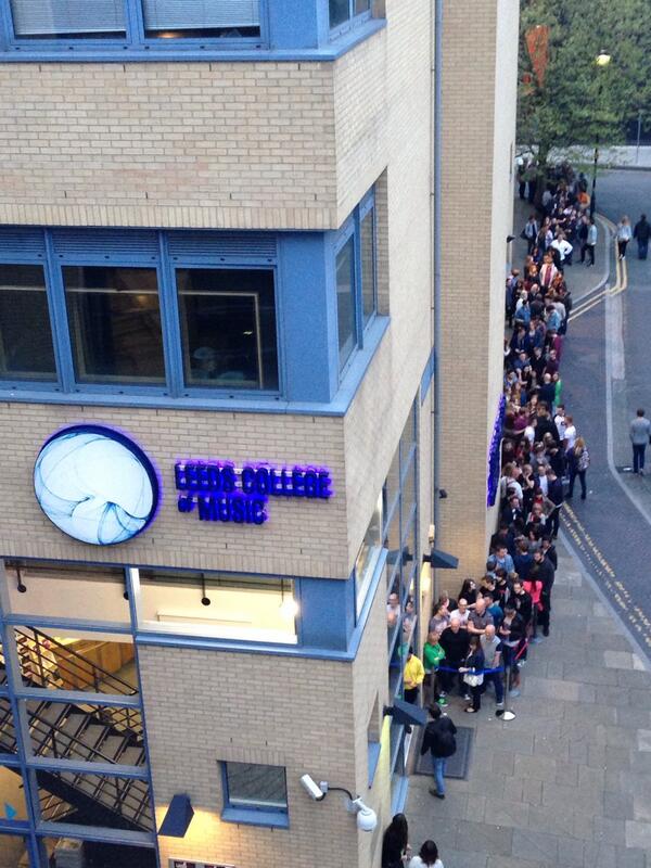 LCEventsEnts's tweet photo. Join us this Saturday from 12:30 as we host 19 acts for @liveatleedsfest! Here is the queue from #LAL14! #LAL2016 https://t.co/kD8Z1nVTbH