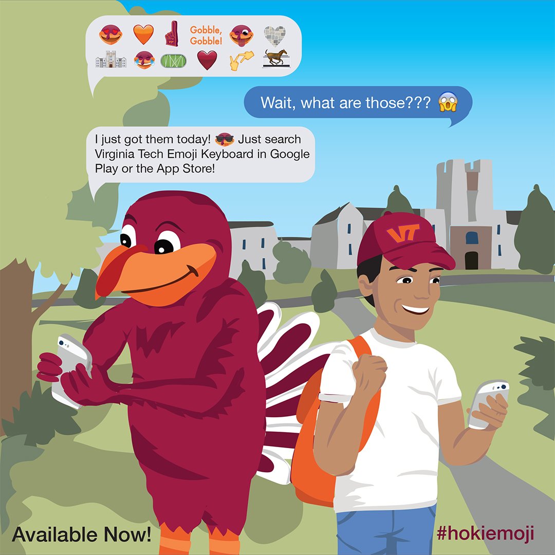 hokiegear's tweet photo. They're here!!! #Hokiemoji https://t.co/8Bar6rLv2O https://t.co/1j4vyoJf9L