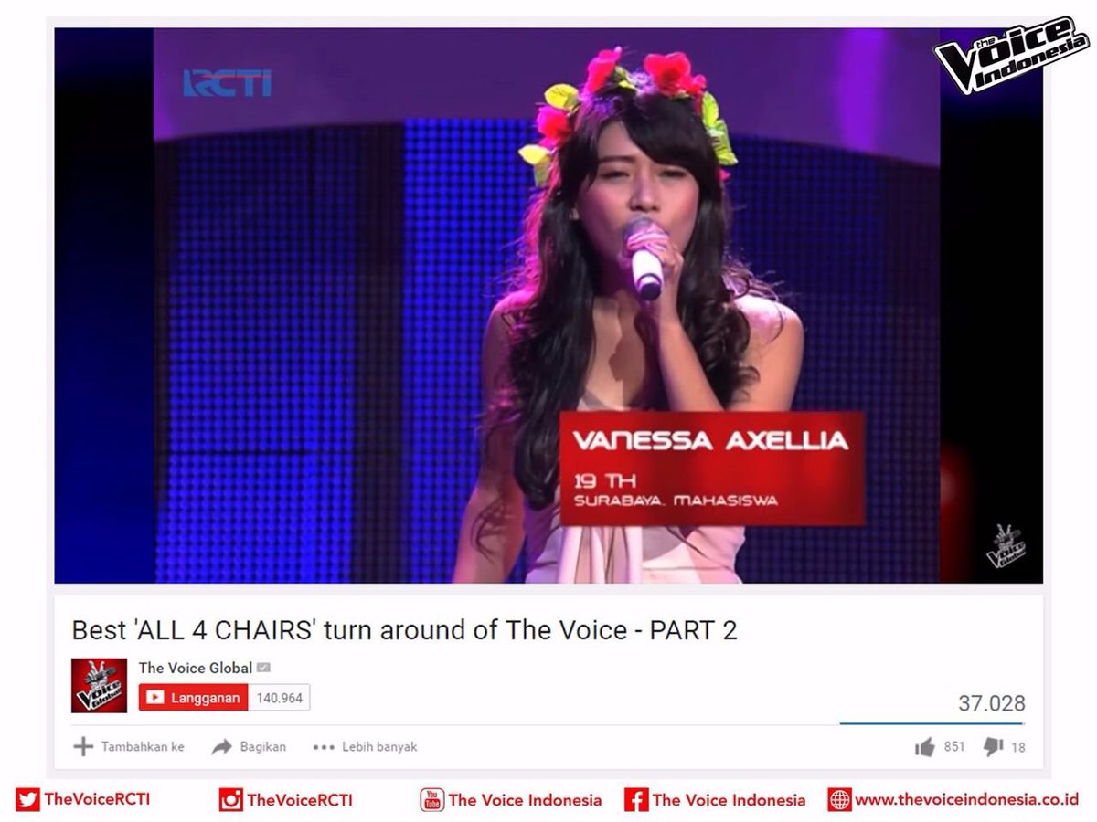 TheVoiceGTV's tweet photo. 👏 WOW! So proud of you, Vanessa Axelia 😚 Lihat selengkapnya di 👉 https://t.co/TT3Z0RBetJ…  #THEVOICEID ✌ https://t.co/MbrVTVZPNf