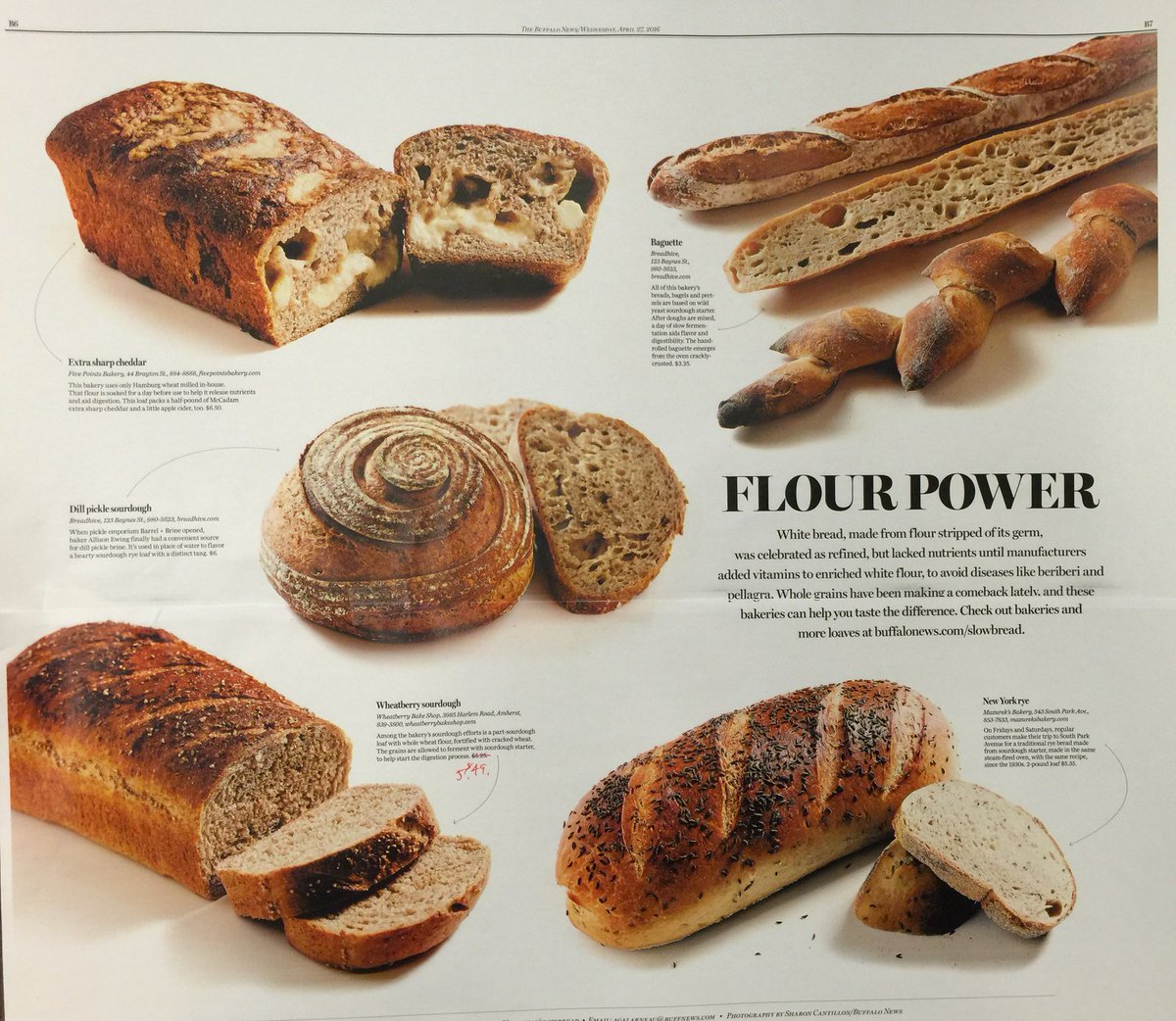 BuffaloFood's tweet photo. ARTISANAL HANDMADE #Buffalo bread poster only $1 at a @TheBuffaloNews print edition near you. Only about 100K made https://t.co/4sT69VrTJZ