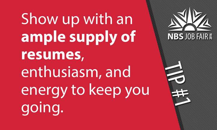 NBSJobFair16's tweet photo. #CareerTip. Training you for a better future.
#NUST #NBSJobFair2016 #LetsGetEmployed https://t.co/259xQod1wu