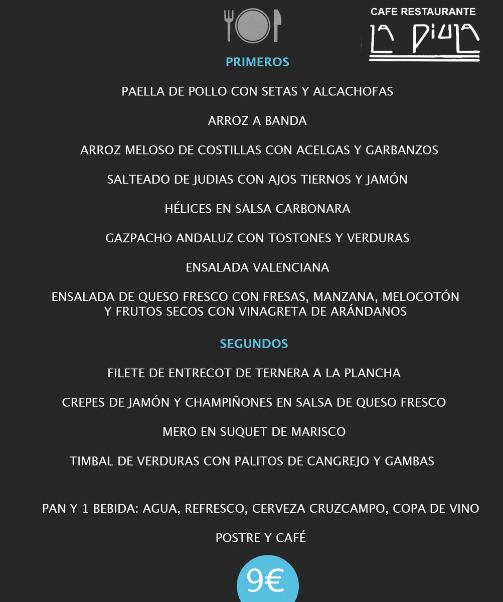 LaPiula45's tweet photo. #Menú #comida #LaPiula miércoles 27 de abril de 2016. https://t.co/vnmj8awQ4j