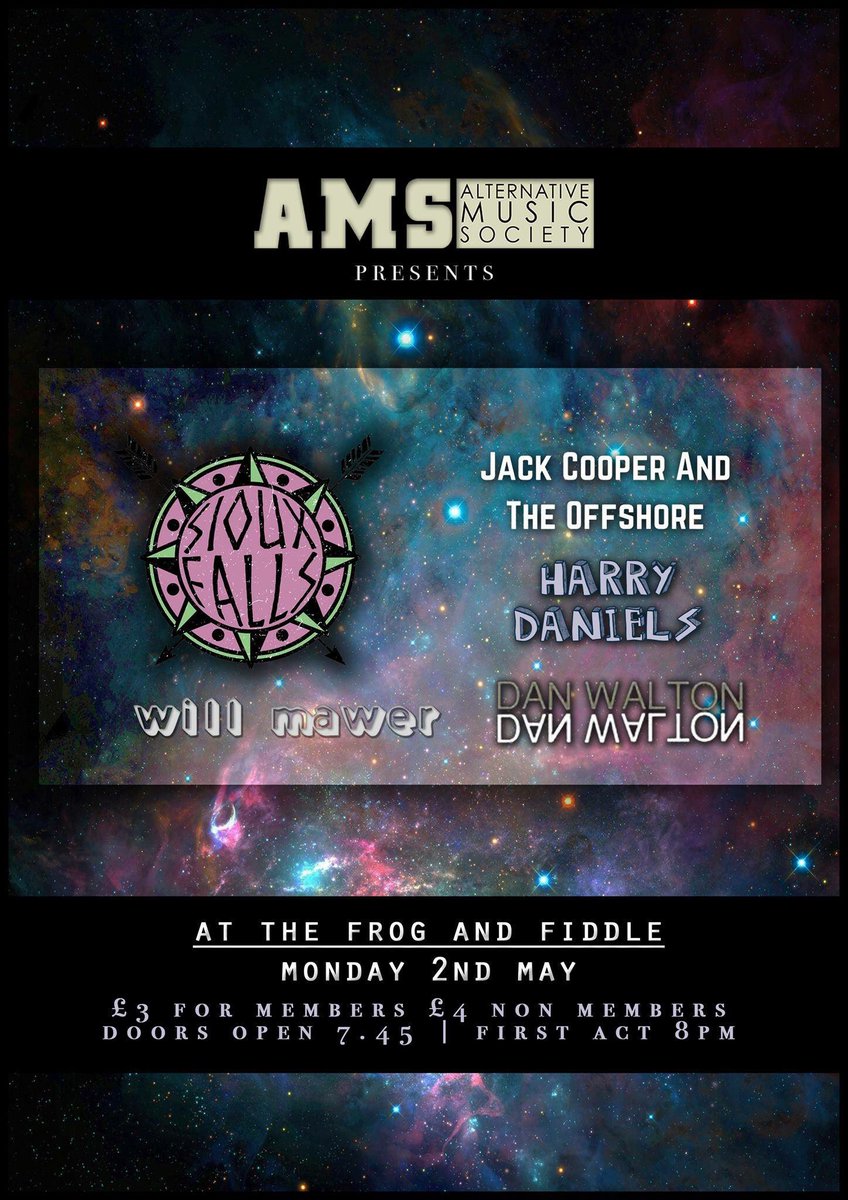 atkinsmanagemnt's tweet photo. Free on Monday? Come down to the @FrogAndFiddle for some tunes!! @UOGAMS https://t.co/M3ZpnlcZuu