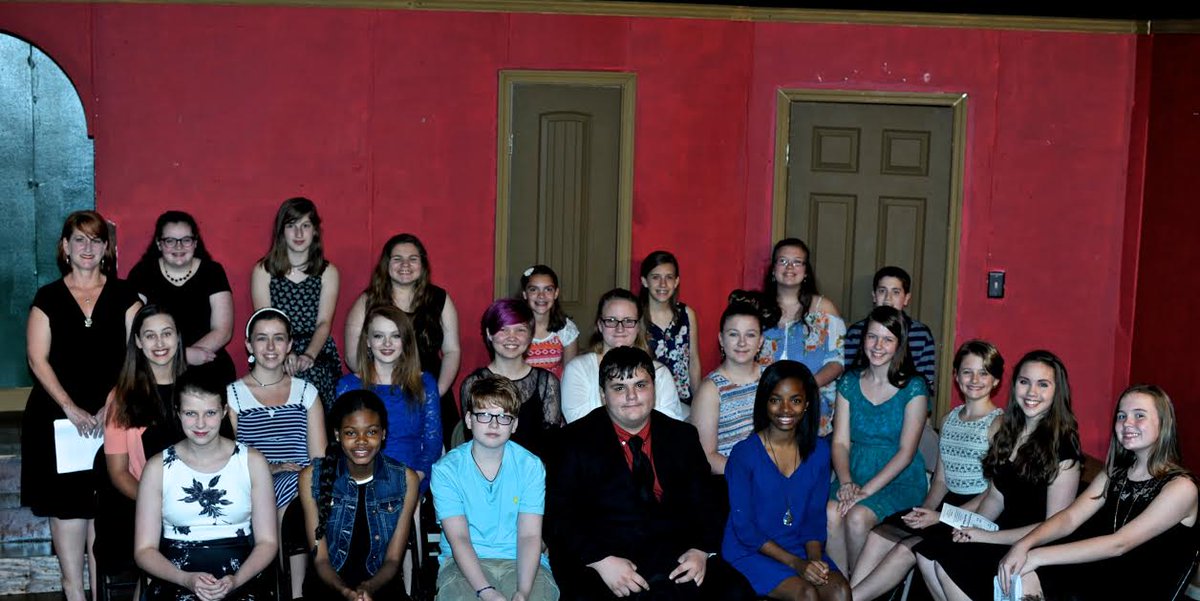 We welcomed 19 brand new Junior Thespians into Troupe 88177 last night. SO PROUD of all of you!