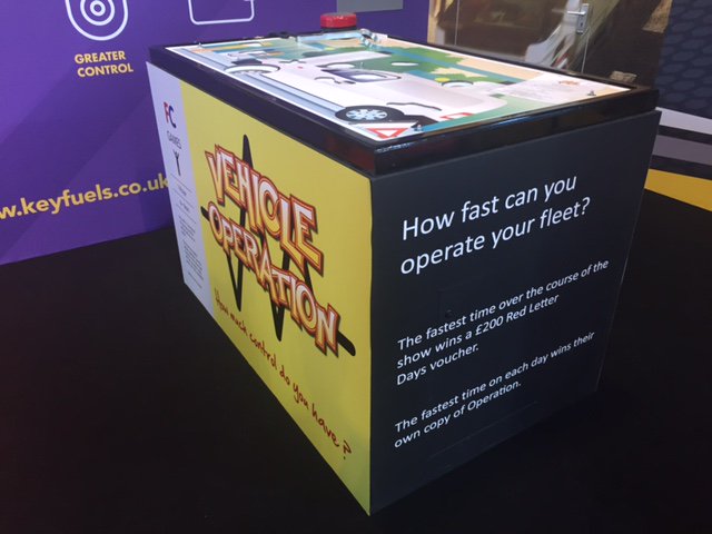 Keyfuels's tweet image. Test your vehicle operation skills @TheCVShow on stand 4H121 & you could #win a prize! Prizes every day! #ControlMAX