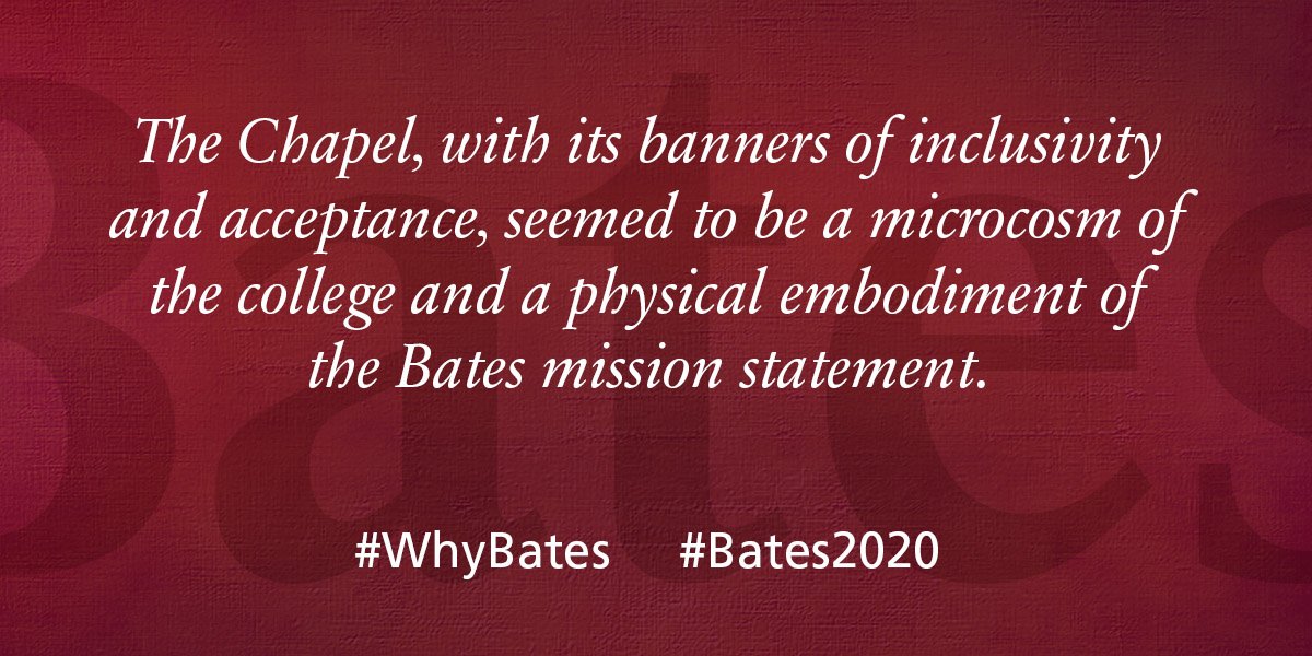 BatesCollege's tweet photo. Built over 100 years ago, the Peter J. Gomes Chapel is still making a lasting impression. #WhyBates #Bates2020 https://t.co/c6pBjoWFj2