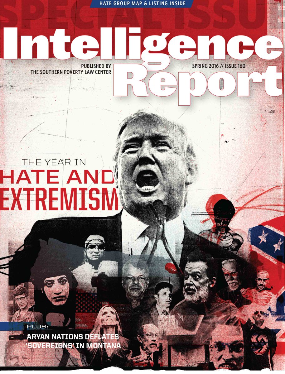 _Studio_W's tweet image. New #illustration of @realDonaldTrump &amp;amp; friends for cover of @splcenter IntelligenceReport: Hate &amp;amp; Extremism issue..