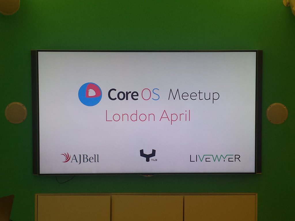 CoreOS London Meetup tweet media