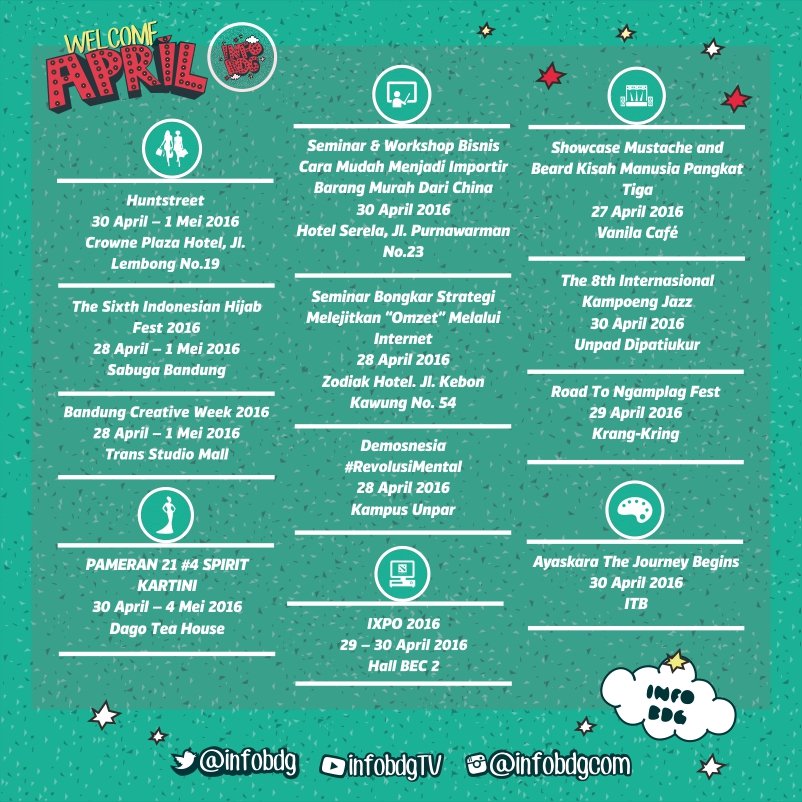 DISKON : Minggu ini, Bandung di banjiri event besar bit.ly/1NSXUsB #eventBDG