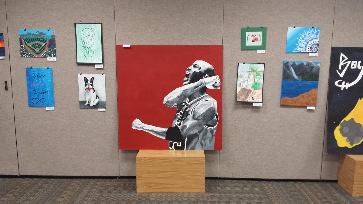 Lots of great student artwork at NW Iowa  Art Show.  MOC-FV students really shine! #mocfv  # budding artists