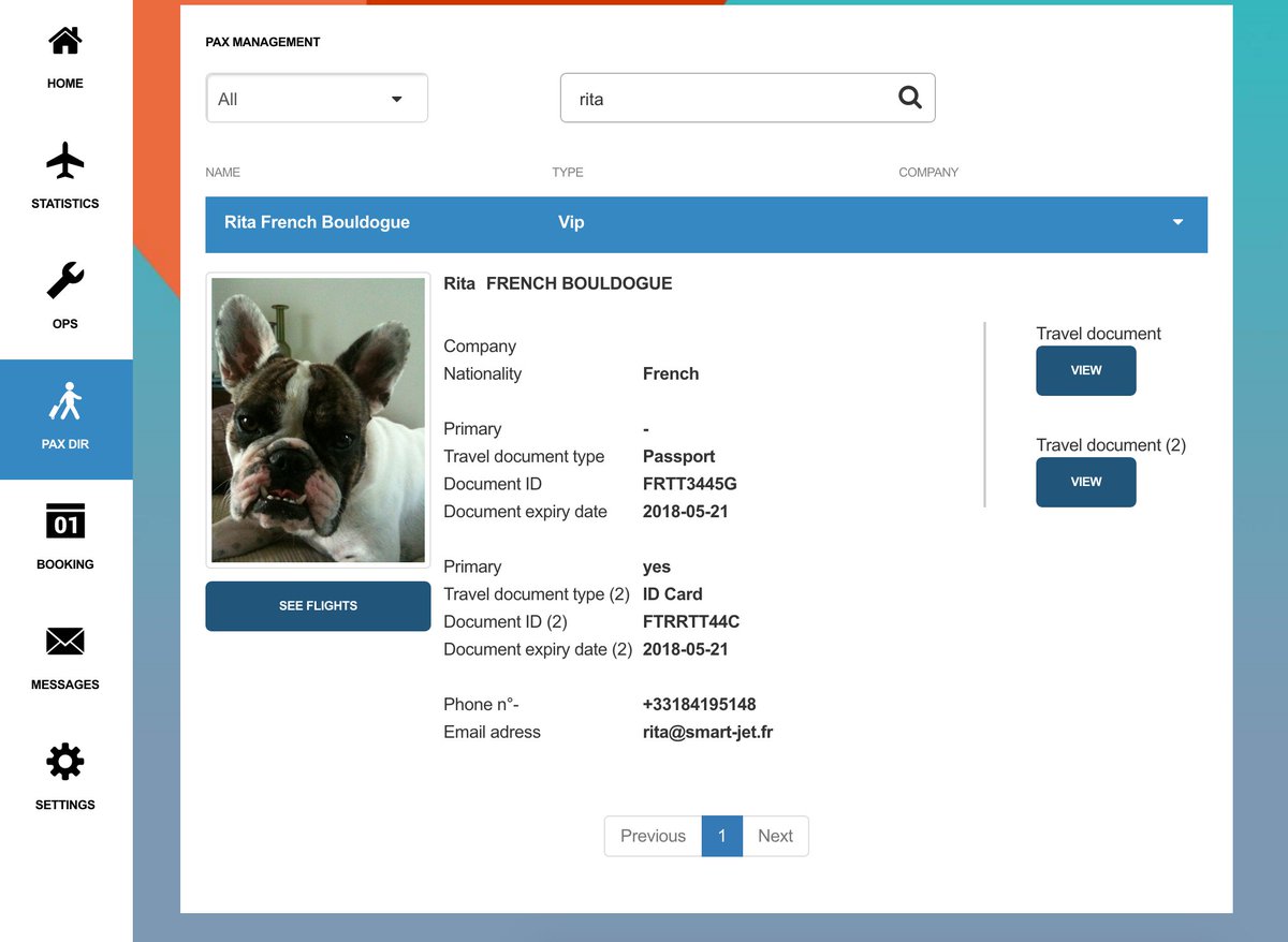 UpAero's tweet photo. Even Rita has succeeded to create a SmartJet account! https://t.co/OcUSukcLBy #bizav #avgeek #pets #frenchbulldog https://t.co/iISRDjLdmG