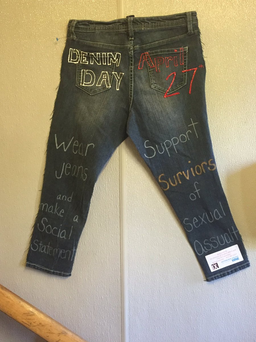 WNEthewesterner's tweet photo. Wear your denim apparel today and show support! #WNE #DenimDay 👖 https://t.co/TVlWnPASWP
