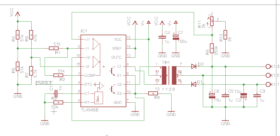 Tl494 схема включения как работает Тестер для проверки tl494cn схема