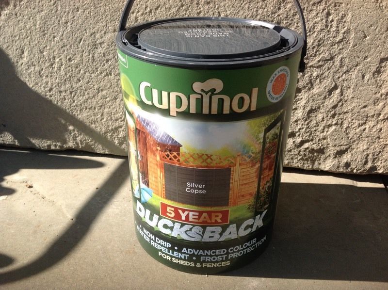 Is your shed looking tired? Fences need sprucing up? Give them a lick of paint with Cuprinol 5 year Ducksback!