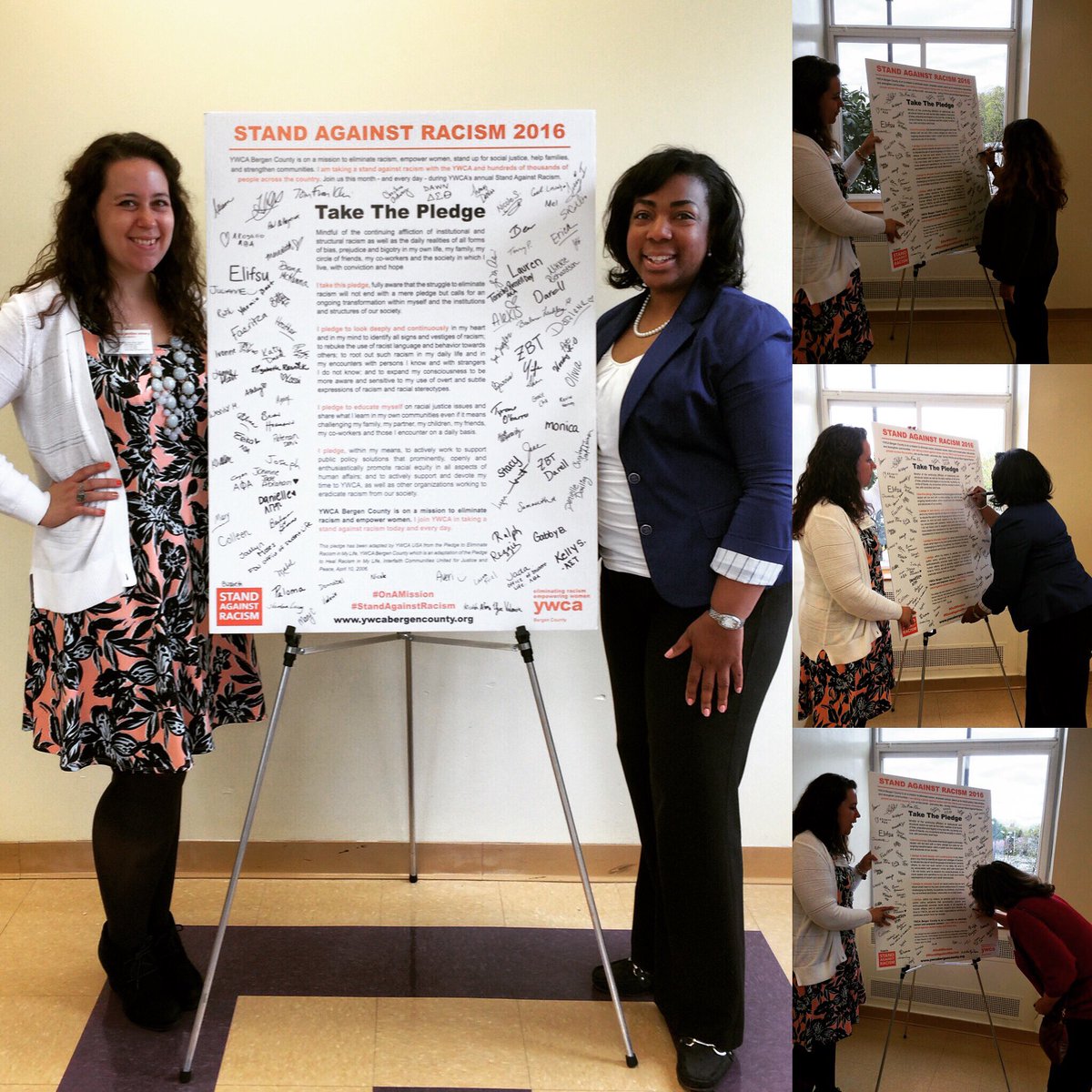 ywcannj's tweet photo. Our April #WomensEmpowerment Ntwk starts w/ pledge to #StandAgainstRacism led by @Tanisha_R_Day of #KeyHRConsulting! https://t.co/FiPZyD2hVn