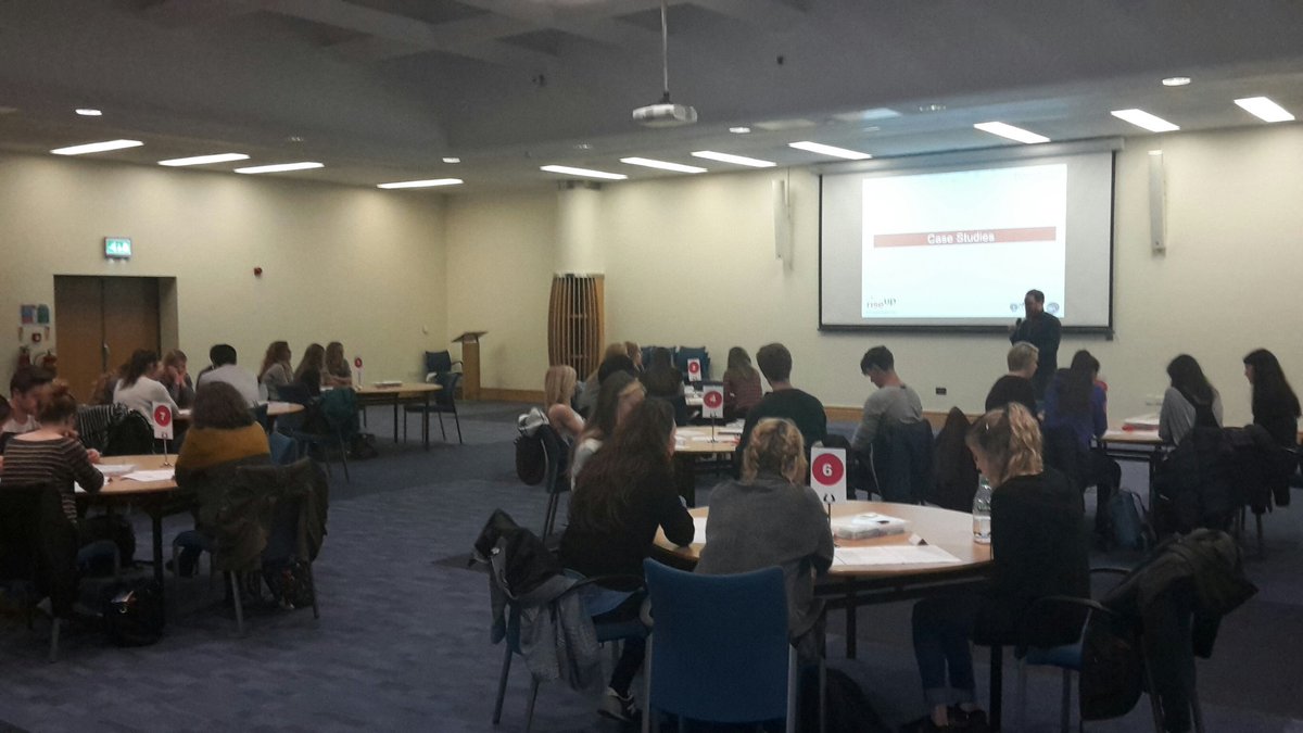 Students from <a href="/NewcastlePsych/">Newcastle Psychology</a> getting ready to pitch their solutions for Forensic Minds! @NCLRiseUp