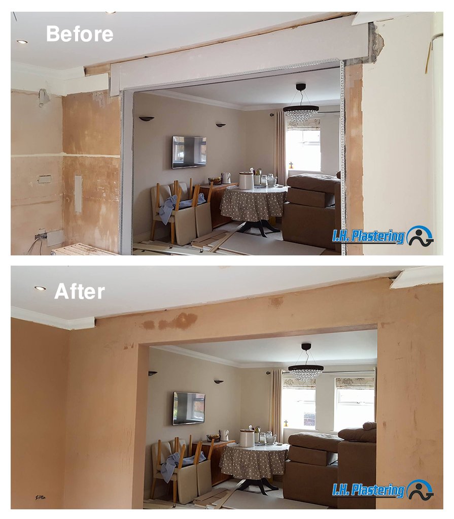 IHPlastering's tweet photo. Check out our #beforeandafter of our #plastering in #newcastle and the #northeast  this week! we #loveourjobs. https://t.co/wTsDdy6rXL