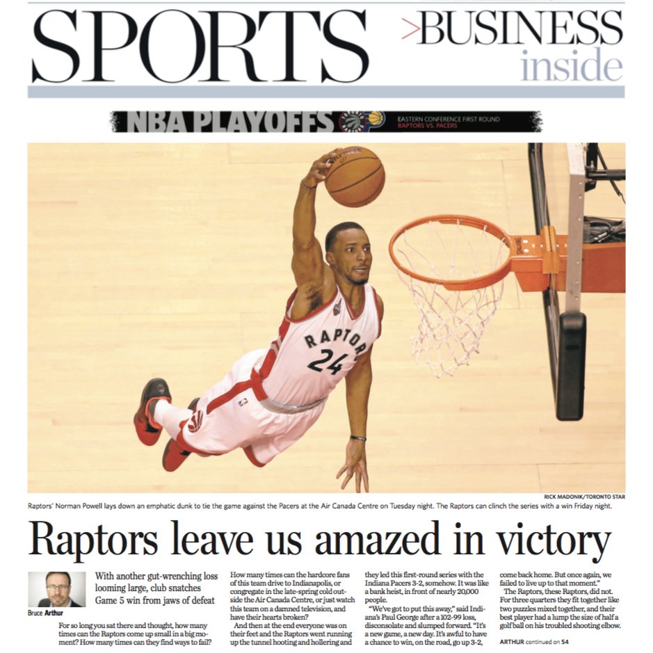 RandyRisling's tweet photo. This @RMadonik pic looks great with @bruce_arthur in the paper today too. #RTZ #nicepage https://t.co/OZqD6UROHP