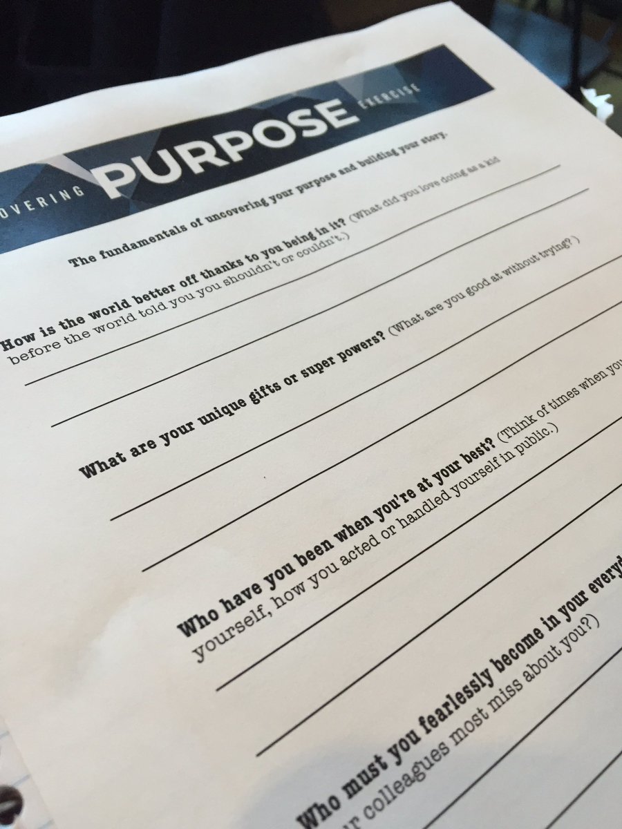 Uncovering your purpose #YPWeek