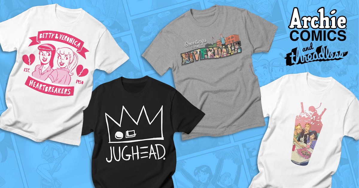 ArchieComics's tweet photo. Archie Comics Teams With @Threadless To Launch New Line of Comic-Inspired Apparel! https://t.co/nBP4mItfrp https://t.co/VJQqgJ8dN6