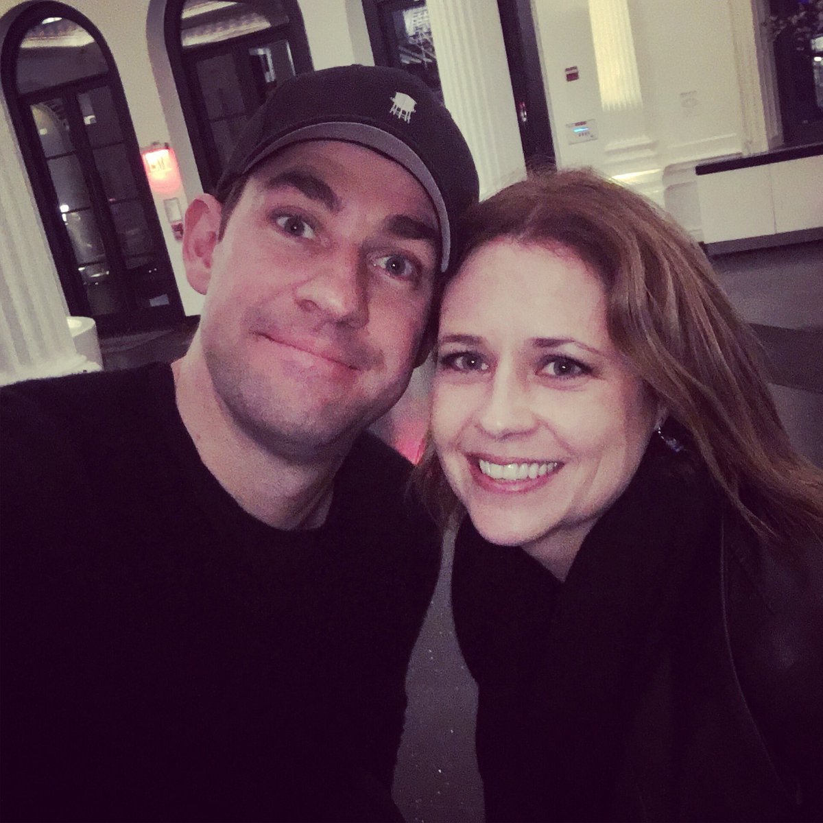 johnkrasinski's tweet image. Soooo...this rabid theater fan came to #DryPowder last night! @jennafischer