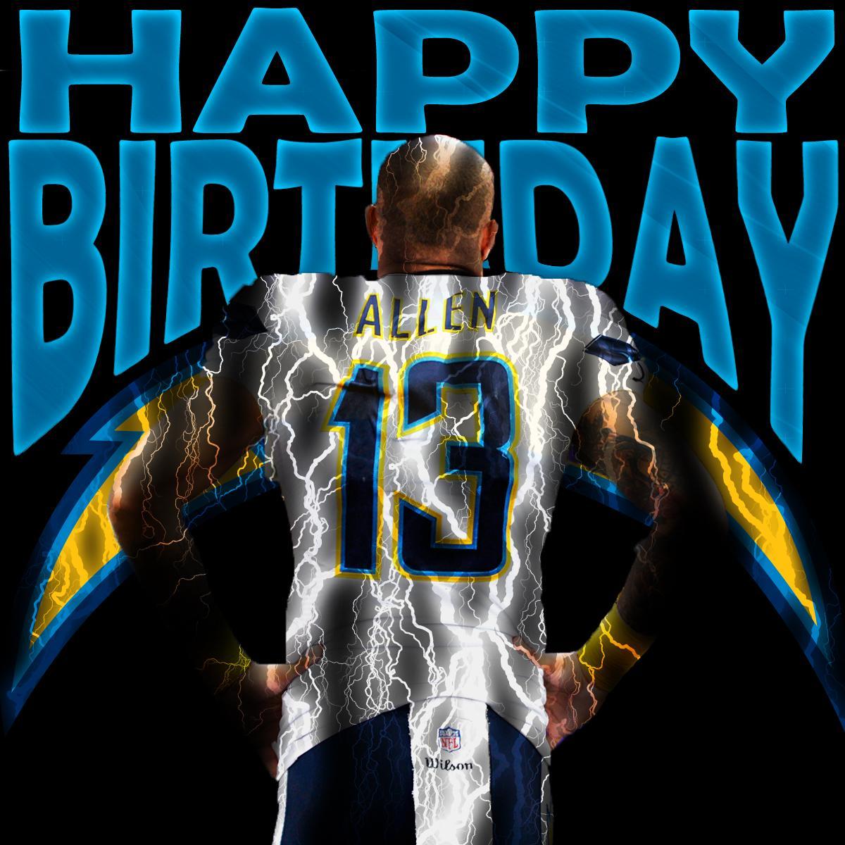 NFL's tweet photo. Happy 24th Birthday to @Chargers WR Keenan Allen! https://t.co/kod5JzKd3a