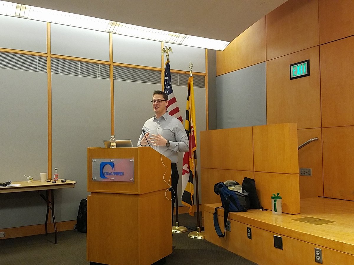 TechBreakfast's tweet photo. Noah Berk #OutboundOps presenting at Baltimore @TechBreakfast https://t.co/WkdJrie1yL