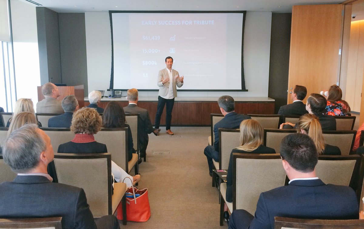 virginia_tech's tweet photo. Zach and the student HOWS team starting the day with VT Investor Network at@GoldmanSachs! #VTHOWS https://t.co/95hy59jLhN