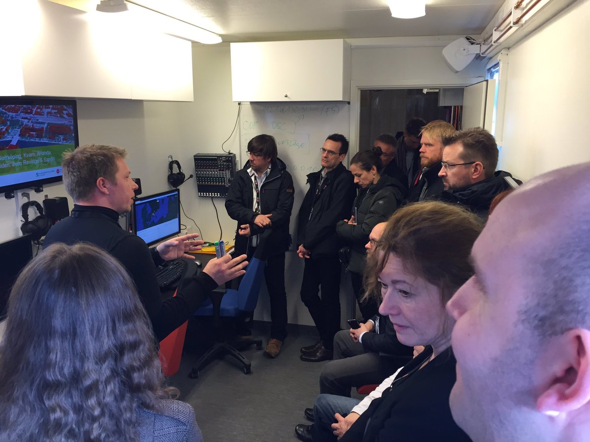 StahleTanja's tweet photo. Jiri Trnka @FOIresearch presenting functionalities inside the FOI mobile command support in #expe43 https://t.co/h9dv74Jn92