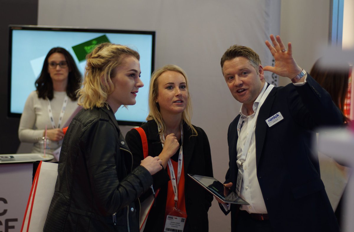 foxb2b's tweet photo. Team Fox tries out an interactive NFC game :) #MWL16 https://t.co/6IEwaQYt3e