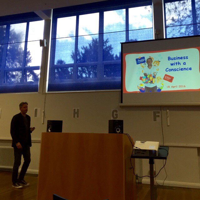 JenkoCM's tweet photo. Great to hear @Paul_Lindley inspire students @henleycol with @EllasKitchenUK story #businesswithaconscience https://t.co/v7PARb3z29