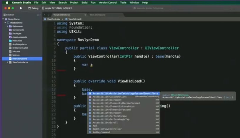 darkicebeam's tweet image. #Roslyn in action #XamarinEvolve #XamarinStudio