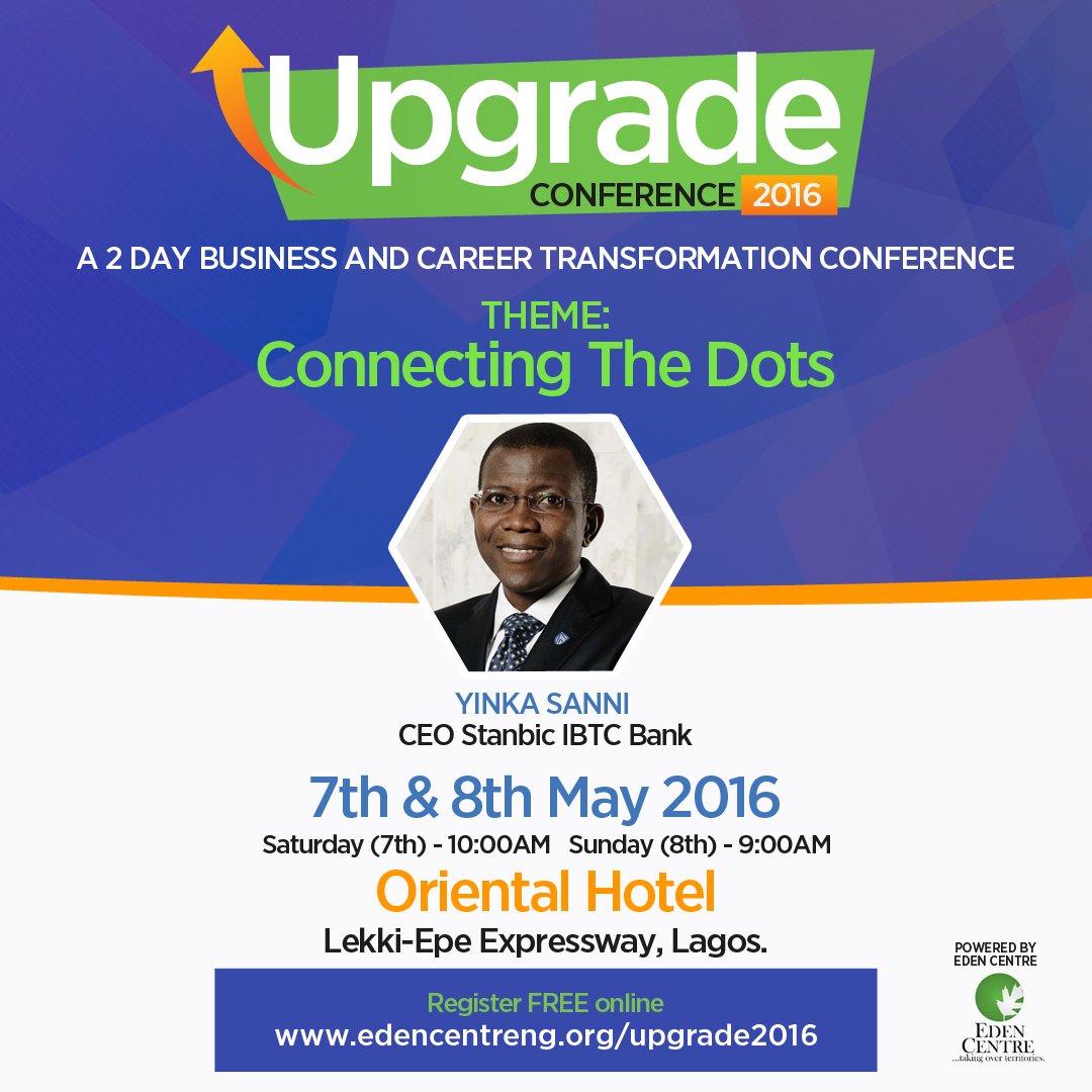 iamakinakinpelu's tweet image. Yinka Sanni, CEO of StanbicIBTC .Meet with him Life #upgrade2016.To attend, register here edencentreng.org/upgrade2016