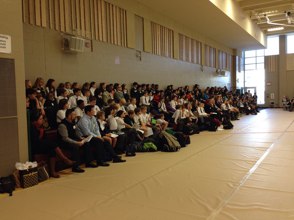 JanCampbell27's tweet photo. So exciting- 170 grade 5 &amp; 6 students at the first@CISOntario Coding Fair. Thank you @bayviewglen ! https://t.co/i16HH9HVCB